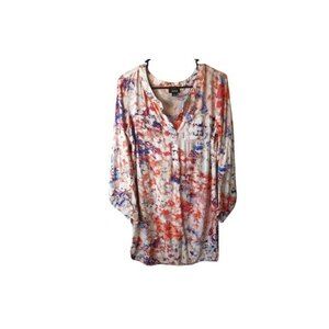 A.N.A New Approach Marble/Tie-dye Shirt Dress Sz M